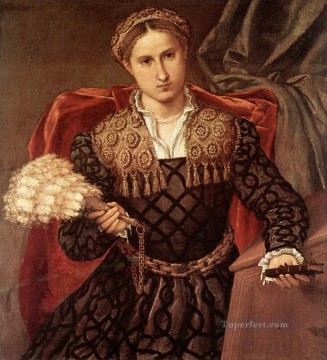 ロレンツォ・ロット Painting - ラウラ・ダ・ポーラの肖像 1544年 ルネサンス ロレンツォ・ロット